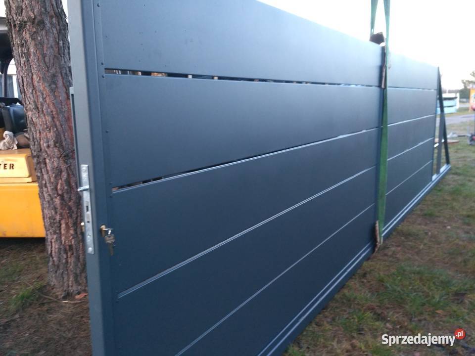 Panele ogrodzeniowe fi 40 x 123 Grafit Radawa