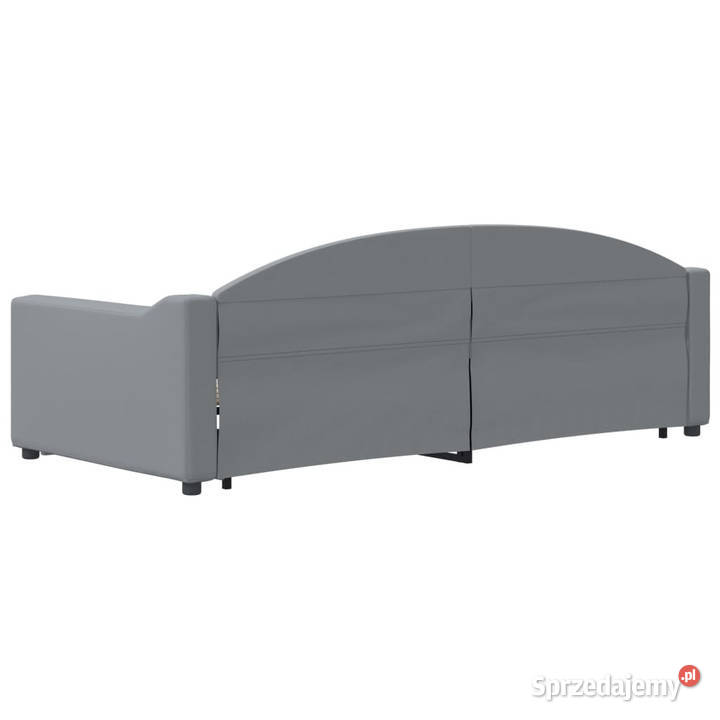 Sofa rozsuwana z szufladami jasnoszara tkanina Warszawa