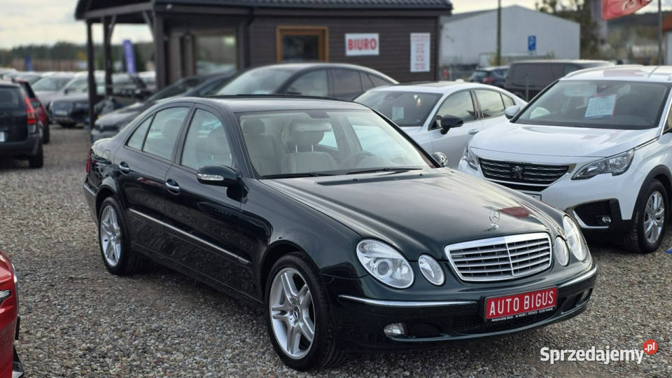 Mercedes E 280 stan kolekcjonerski W211 20022009 zielony Samochody osobowe pomorskie Lębork