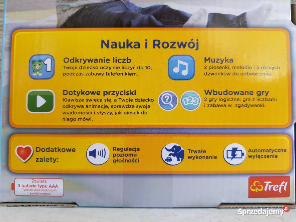 NAJTANIEJ Radosny Telefonik Malucha Interaktywny Trefl Zabrze