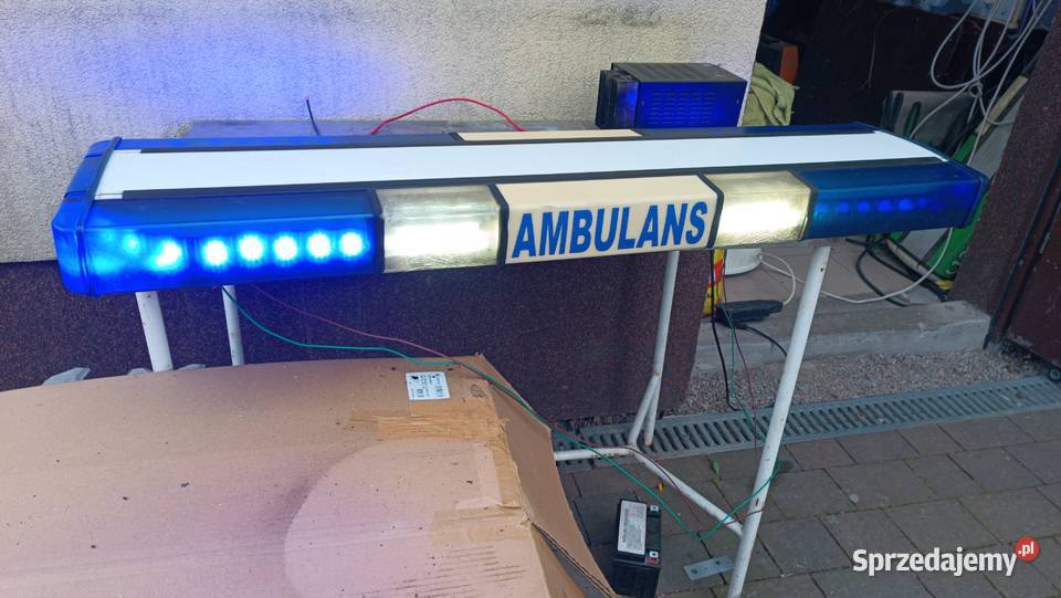 Kogut lampa ostrzegawcza elfir ambulans Żywiec