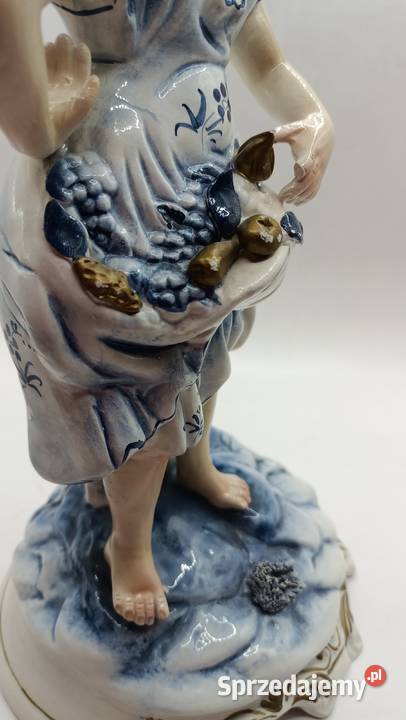 Figurka porcelanowa dziewczyna z mnóstwem owoców Zamość sprzedam