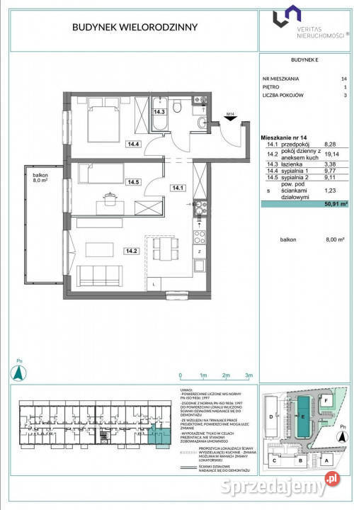 Mieszkanie Chorzów Kościuszki 5091m2 3pokojowe