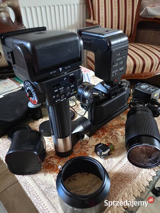 Zabytkowy Zestaw Fotograficzny Lustrzanka Japan
