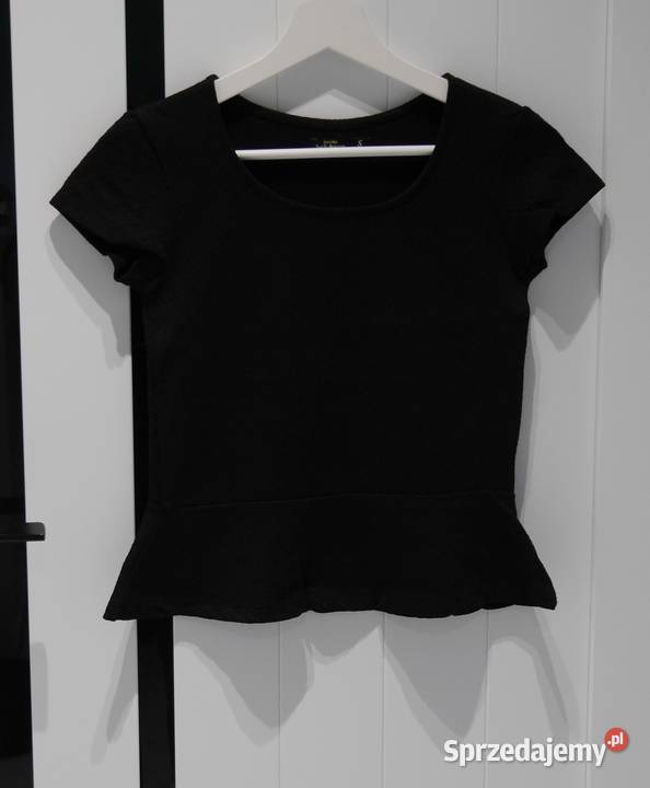 Bershka bluzeczka z baskinką 36 S krótki sprzedam