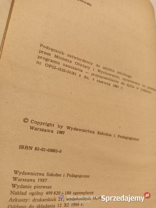 Przysposobienie do życia w rodzinie Sokoluk biologia, ekologia Warszawa sprzedam