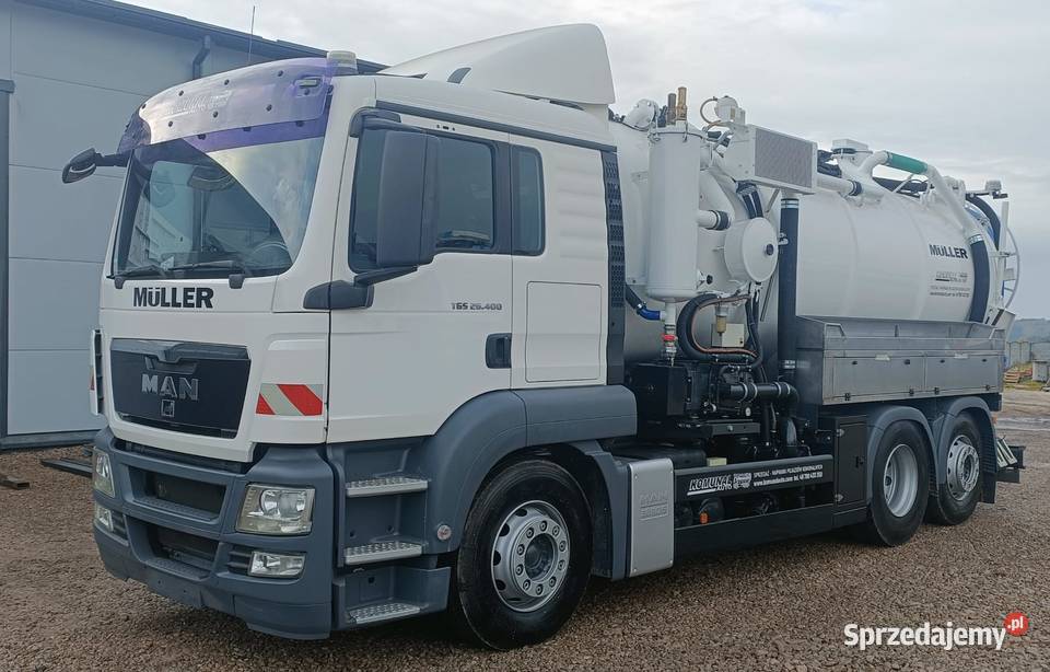 MAN TGS MULLER wuko beczka do kanalizacji Samochody ciężarowe Brzechów