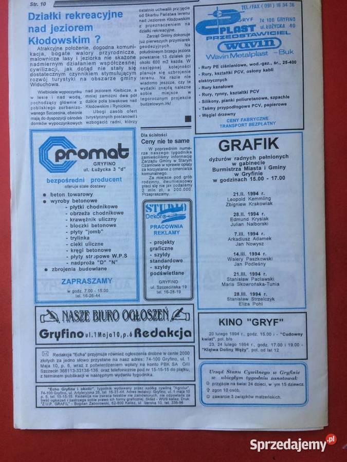 466 Tygodnik Echo Gryfina I Okolic Szczecin