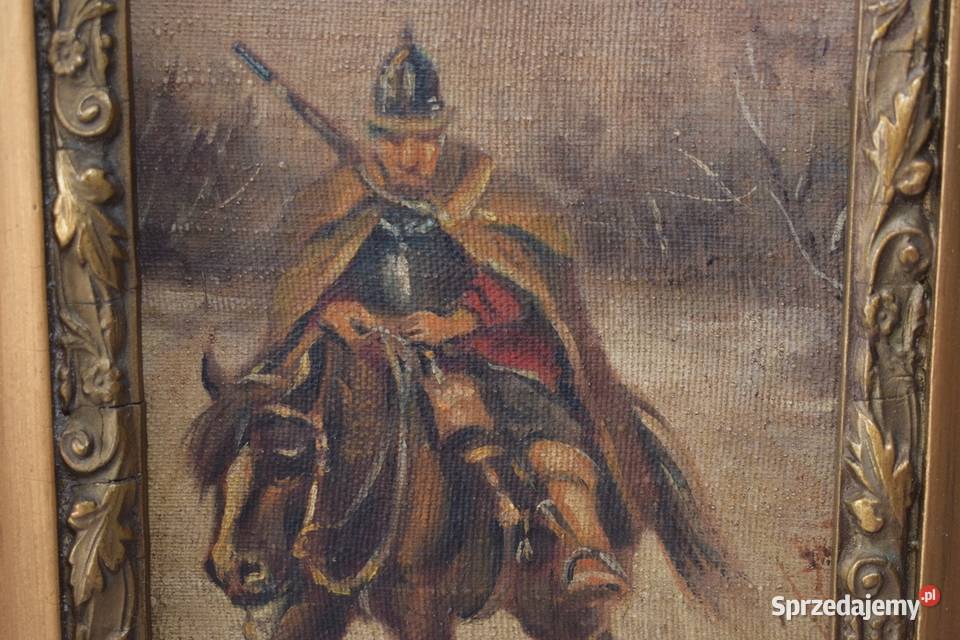 L Gędłek Powrót z Wojny Stary Polski Obraz Kraków