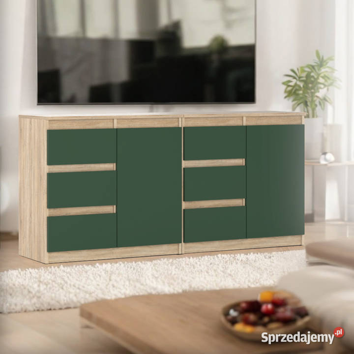Komoda Do Salonu 6 Szuflad Duża 160 Nowoczesna Elbląg