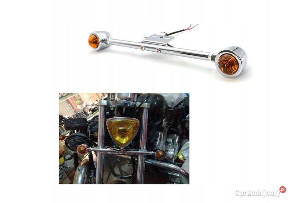 KIERUNKOWSKAZY ZE STELAŻEM DO MOTOCYKLA CHOPPER Sosnowiec