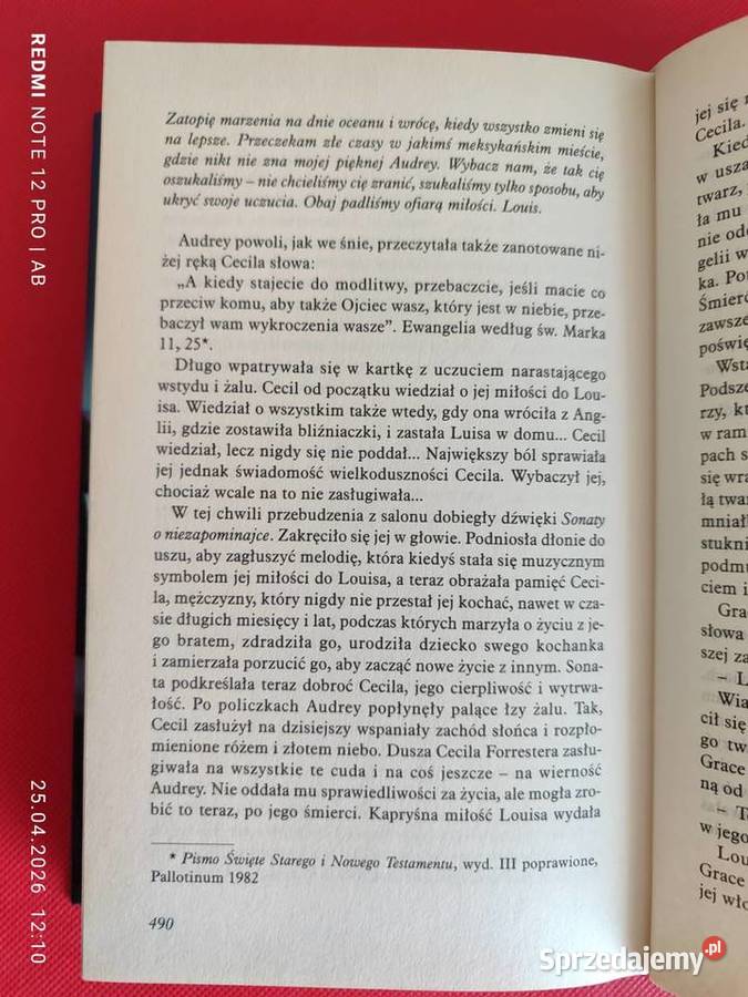 Sonata o niezapominajce Santa Montefiore powieść Katowice