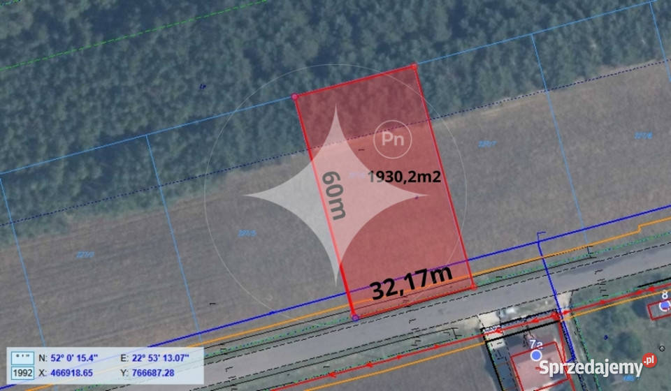 Działka budowlana w otoczeniu lasu Puchacze