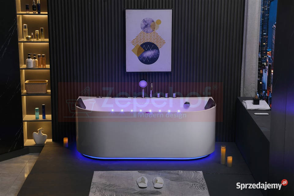 Wanna z hydromasażem EBX802 prostokątna Grabówka