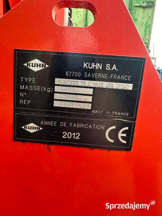 Siewnik do kukurydzy KUHN PLANTER 3 TS 6 Rzędowy Siewniki i sadzarki podlaskie Kuzie
