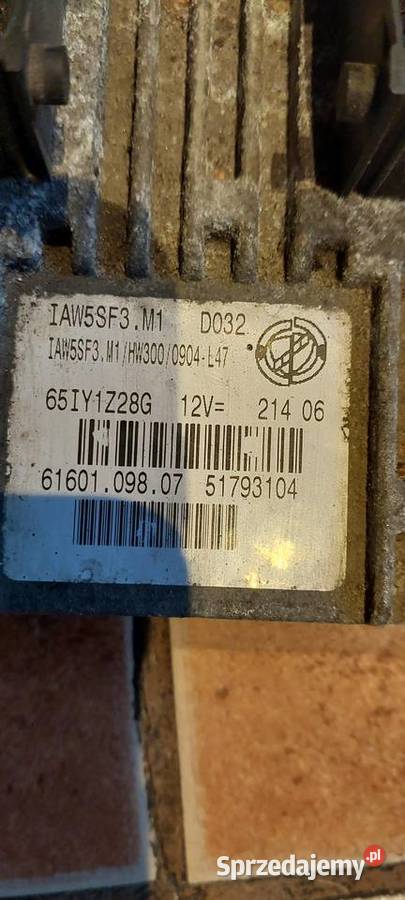 Zestaw startowy Fiat Grande Punto 12 osobowe Zestawy naprawcze Szczecin sprzedam