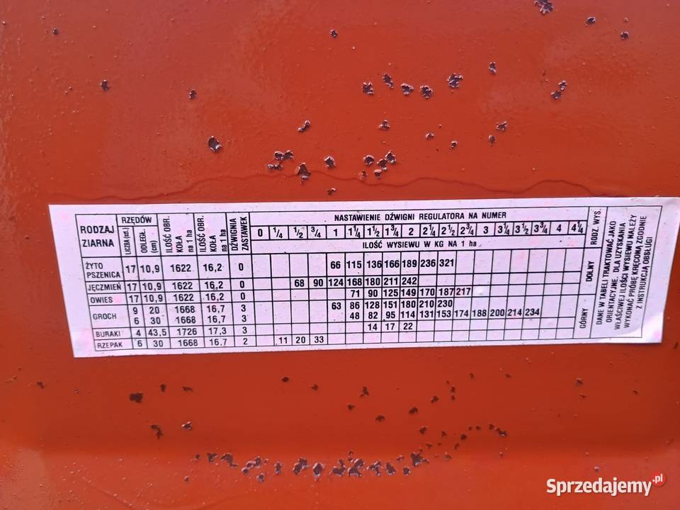 Siewnik zbożowy Meprozet Fabryczny 17 w Izbica