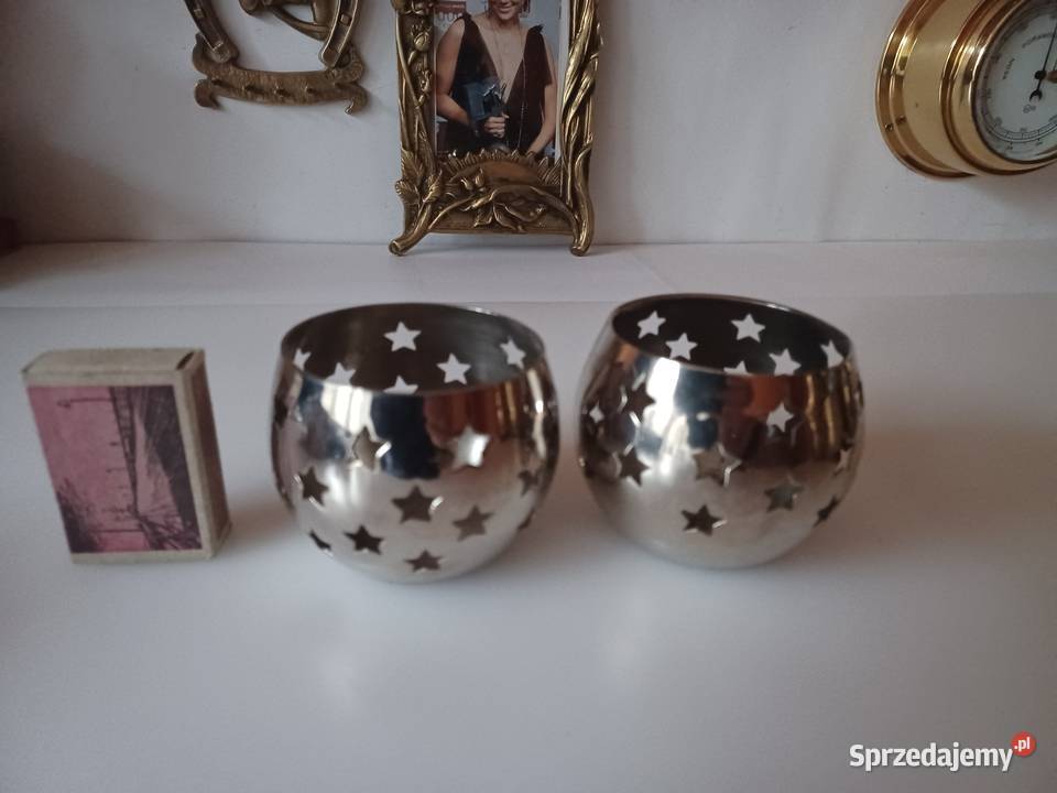 Komplet dwóch lampionów Mosiądz Kolekcja Wyposażenie wnętrz Poznań sprzedam