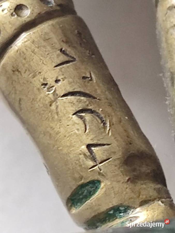 Antyczna figurka z brązu sygnowana AD 1764 lubelskie