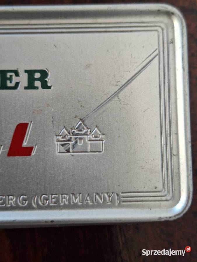 Pudełko metalowe piórnik puszka AW Faber Castell pomorskie Gdańsk