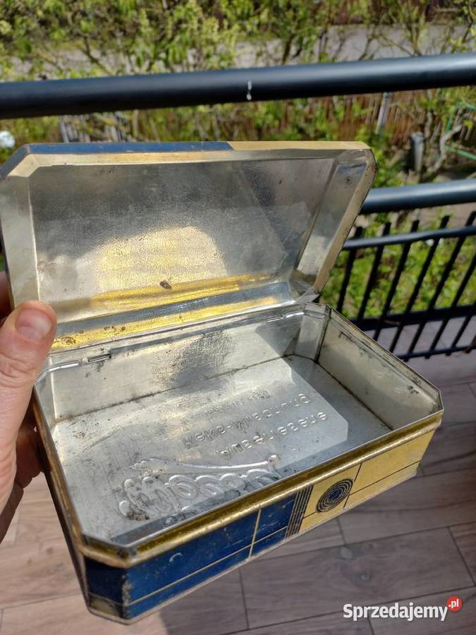 Stara puszka niemiecka herbatnikach Weeser Piastów