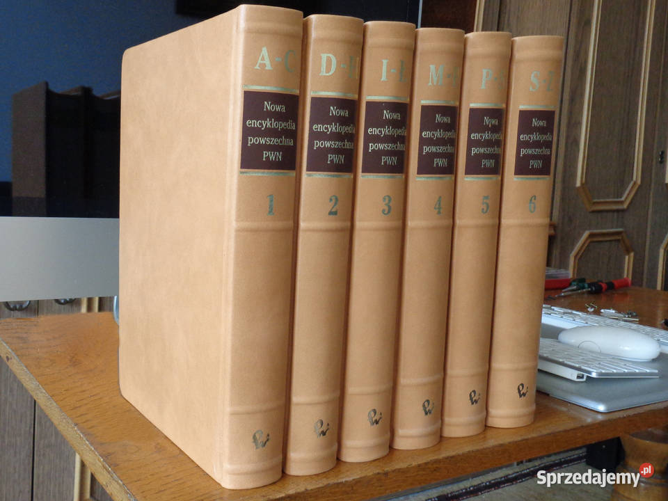 Nowa Encyklopedia Powszechna PWN 6 tomów Skóra Brzeg