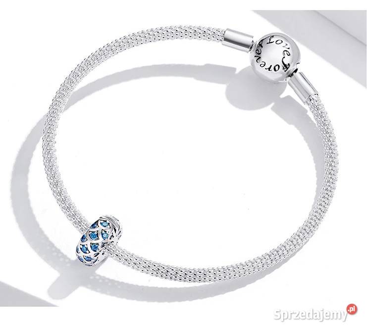 Pandora Charm koralik klips błekitny niebieski Warszawa