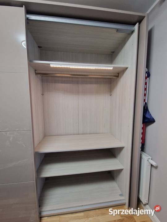 Duża pojemna SZAFA drzwi przesuwne szklane z małopolskie Kraków