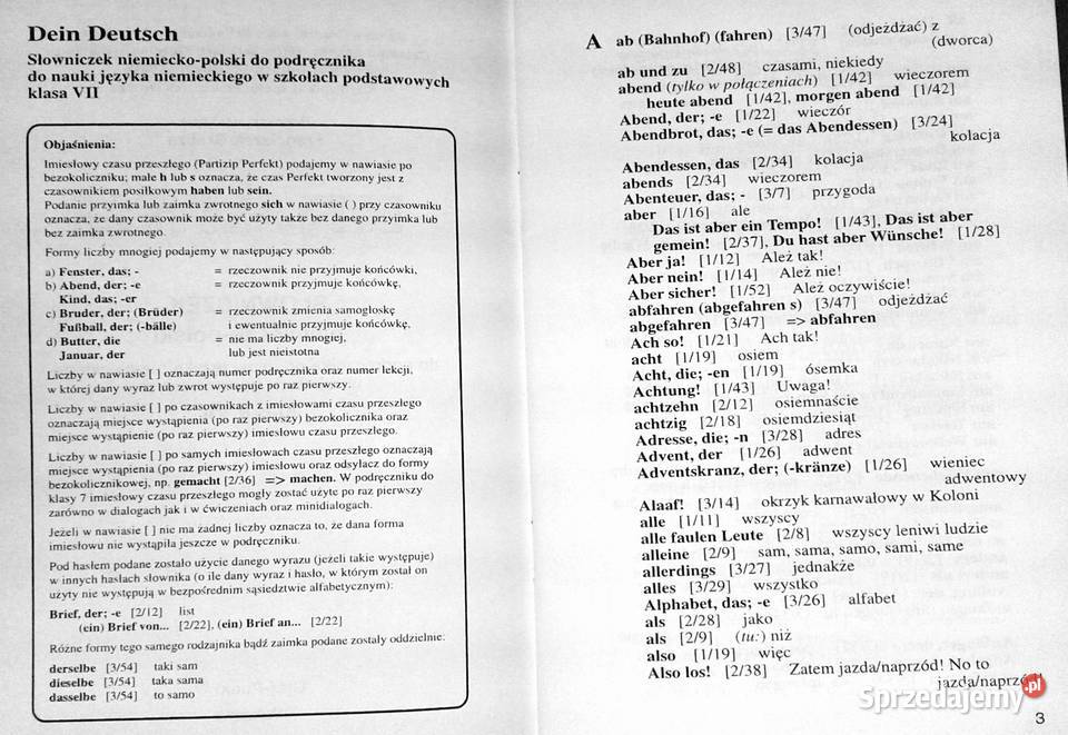 Dein Deutsch kl 5678 Słowniczek niempol Chełm sprzedam