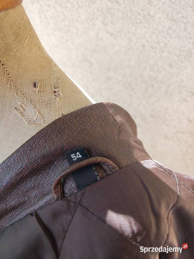 Kamizelka skórzana męska rozmiar 54 Olecko