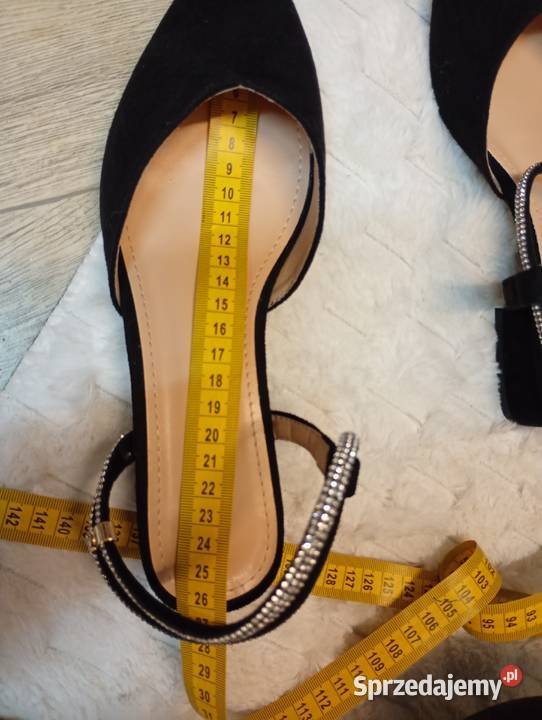 39 Czarne bogato zdobione baleriny wieczorowe Moda i Styl Kraków sprzedam