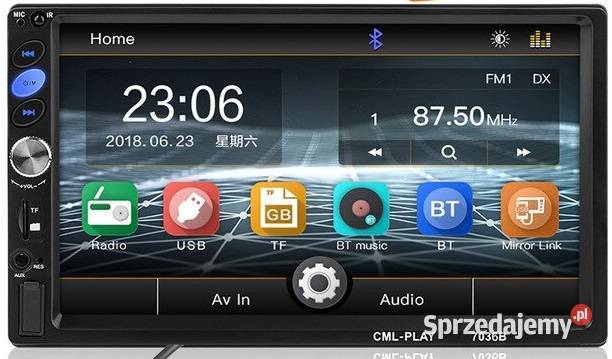 Radio samochodowe 2DIN 7 dotykowe Bluetooth USB kujawsko-pomorskie Więcbork