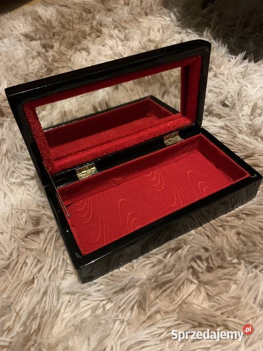 Azjatycka szkatułka lakierowana zdobiona masą Sosnowiec sprzedam