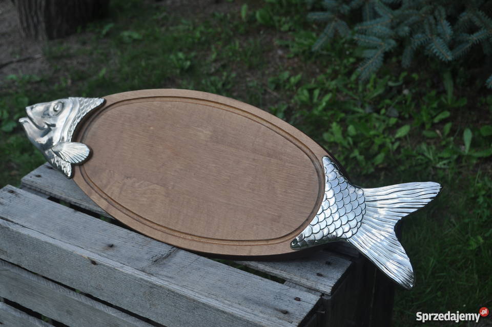 Duża drewniana deska RYBA 62x21