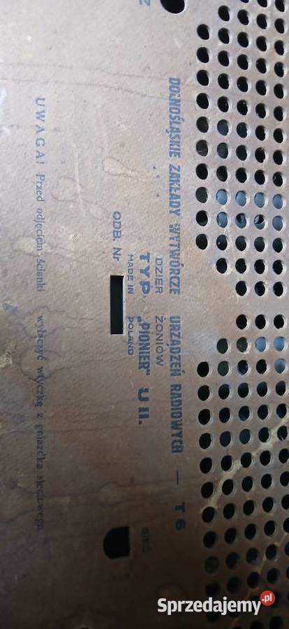 Radio lampowe Pionier U II Kraków sprzedam