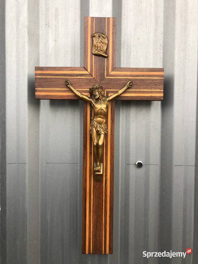 Zabytkowy drewniany Krzyż Antyki Łowicz sprzedam