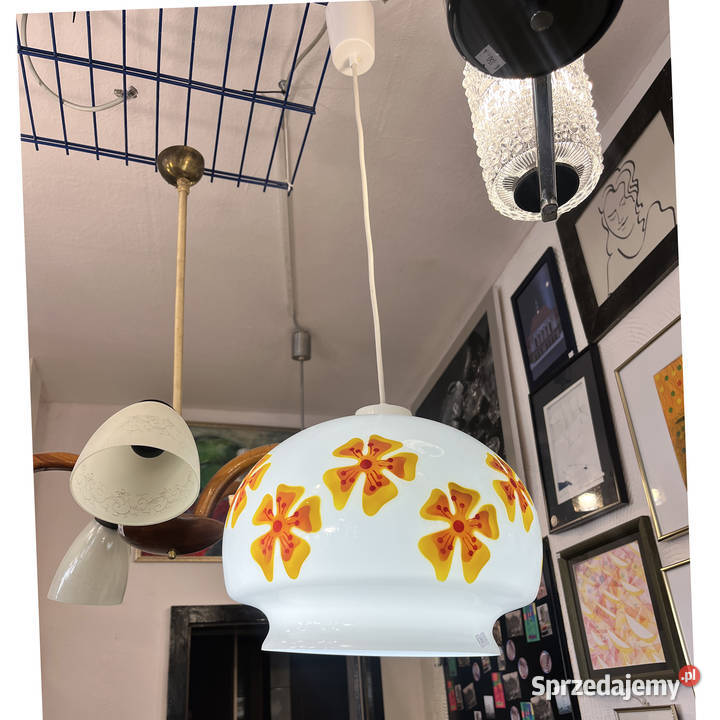 Lampa wisząca VEB Beleuchtungsglaskombinat Lampy wiszące Warszawa