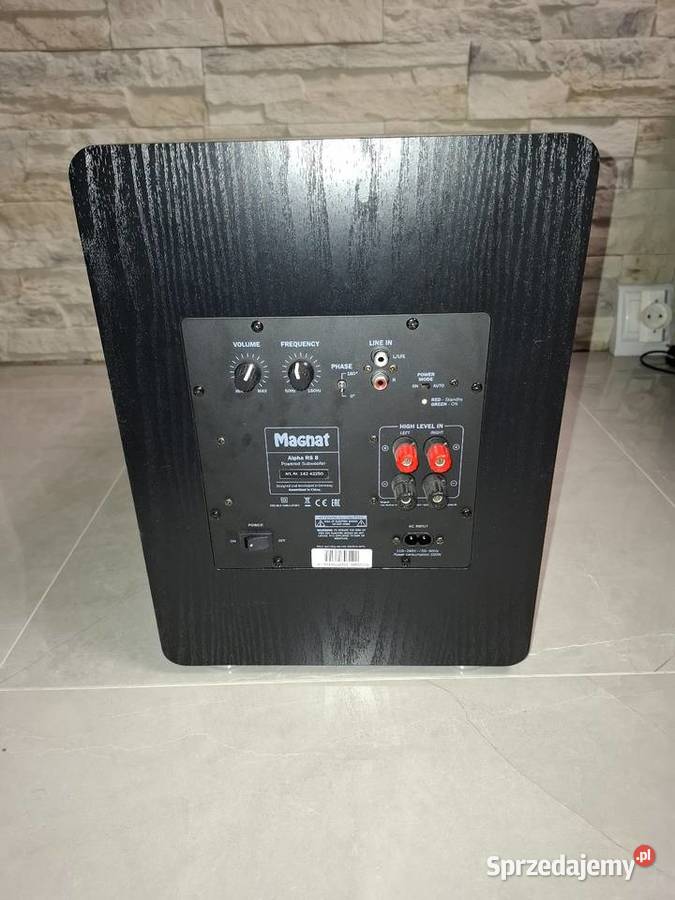 Subwoofer aktywny Magnat Alpha RS8 Słuchawki i głośniki wielkopolskie Września
