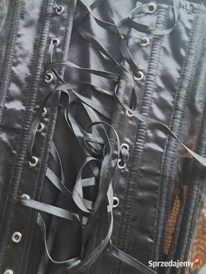 nowy piękny czarny przeźroczysty gorset rozmiar Sandomierz