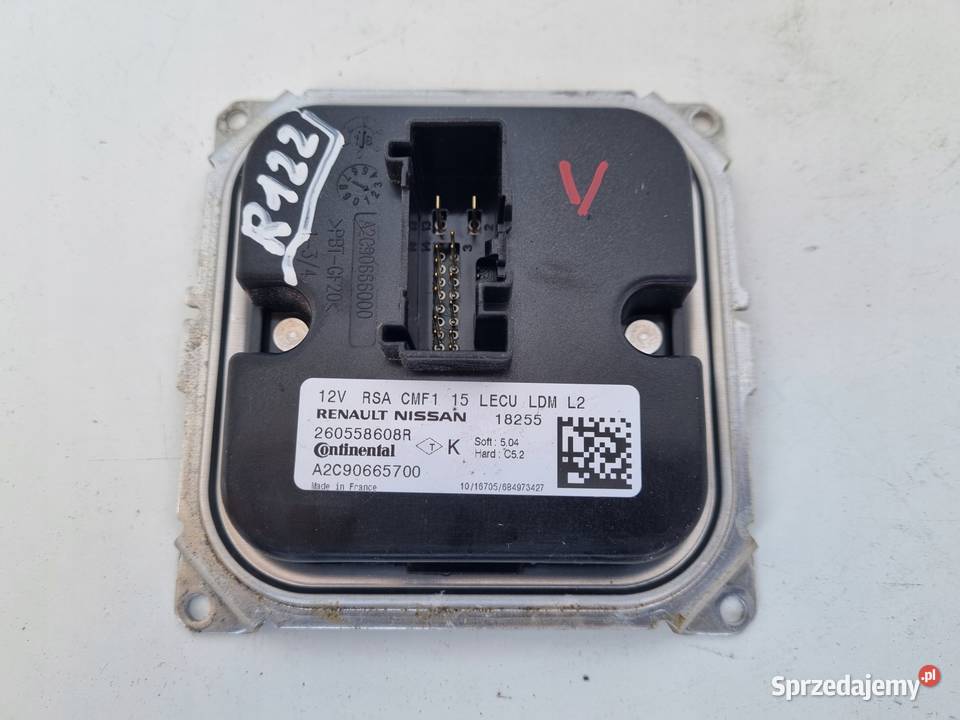 Renault Clio IV Captur PRZETWORNICA MODUŁ LED osobowe Rudka