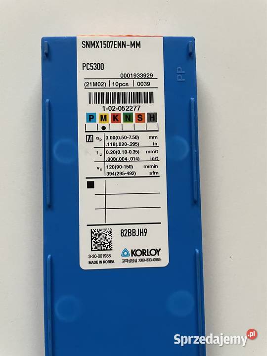 Płytki KORLOY SNMX1507ENNMM PC5300 sprzedam