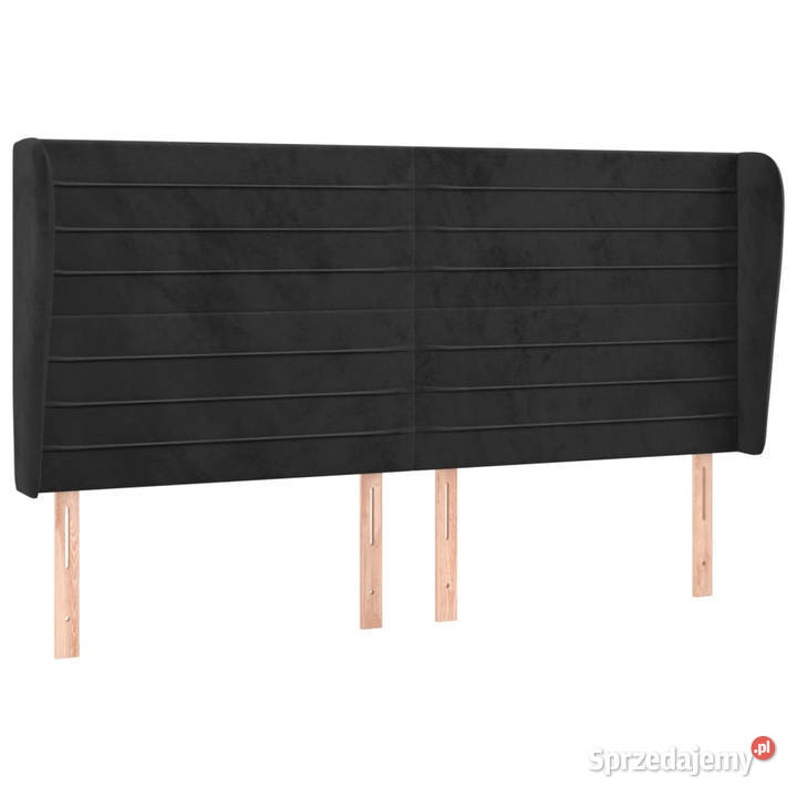 Zagłówek uszak czarny 203x23x118128 aksamit Warszawa sprzedam