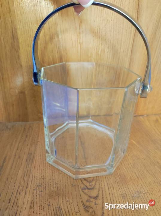 wiaderko do lodu szklany hartowany pojemnik na