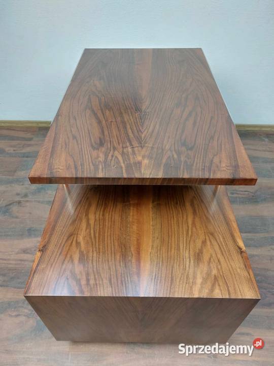 Biurko okleina orzech lakierowane polpolysk ICA Warszawa