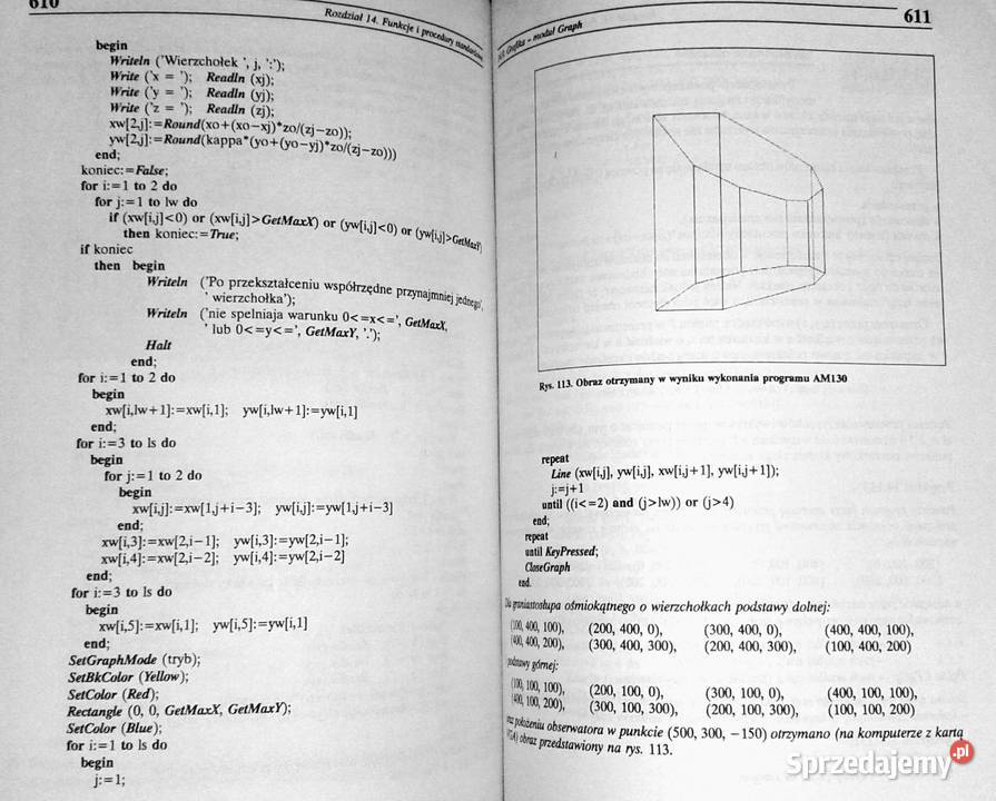 Turbo Pascal 70 z elementami programowania Cz 1 Chełm sprzedam
