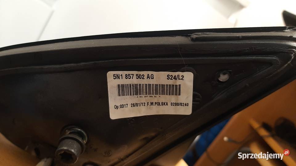 LUSTERKO PRAWE VW TIGUAN LIFT 6 PIN 5N1857502AG Pozostałe Wodzisław Śląski sprzedam