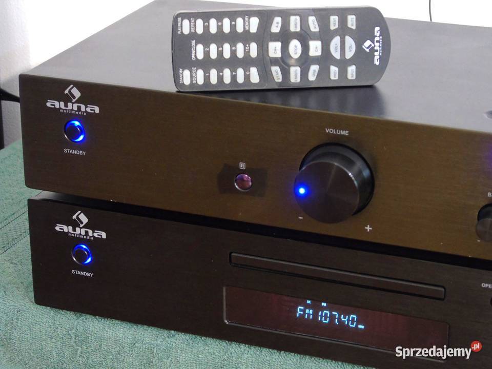 Śliczny zestaw stereo Auna pilot USB mp3 CD Rds Jasło
