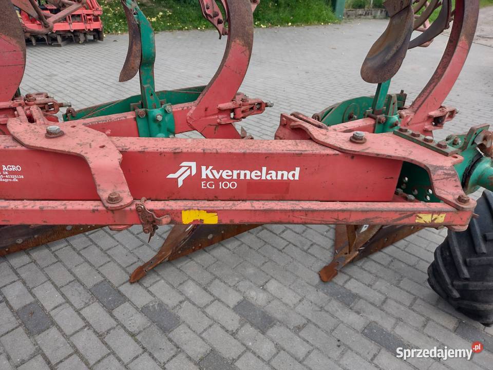 Pług 4skibowy obrotowy kverneland zabezpieczenia