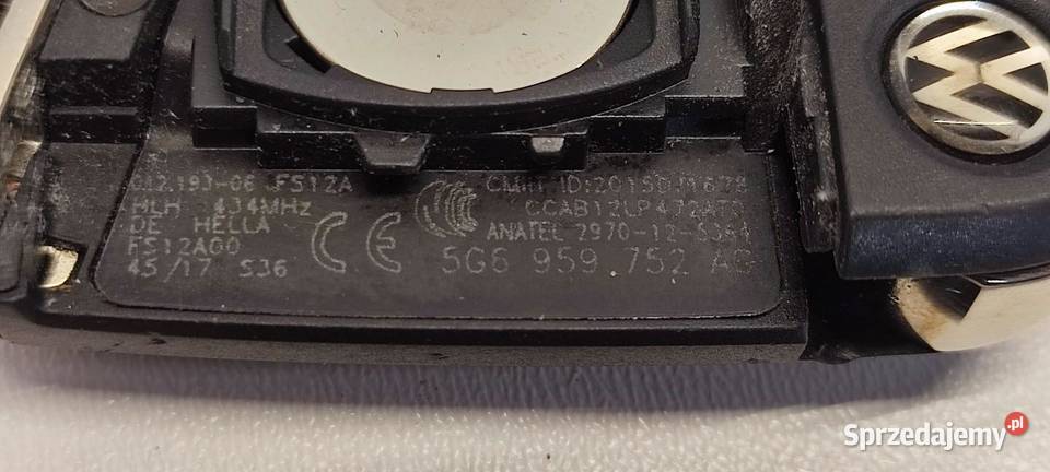 VW TIGUAN II STACYJKA KLUCZYK 5G6959752AG dolnośląskie