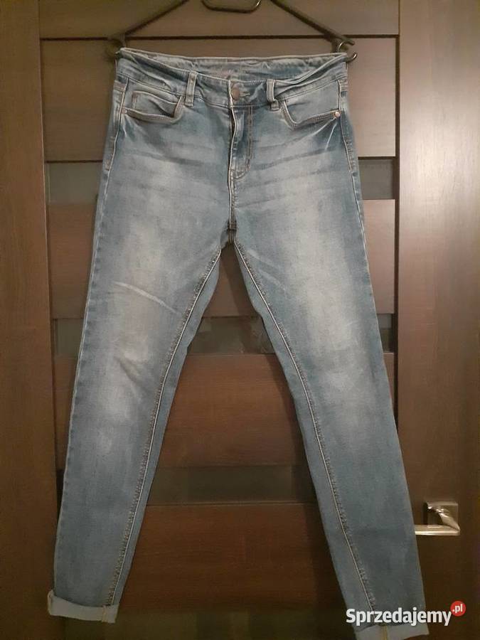 spodnie jeansowe rurki elastyczne S M pomorskie